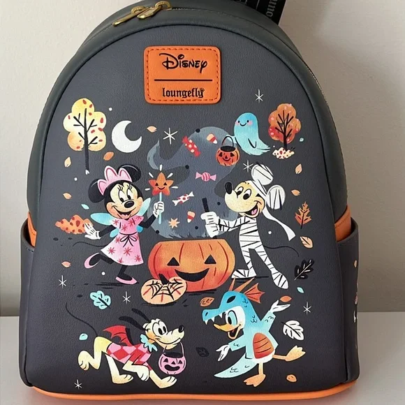 NWT Loungefly Disney Halloween Costumes Mini Backpack and wallet set - Picture 8 of 14
